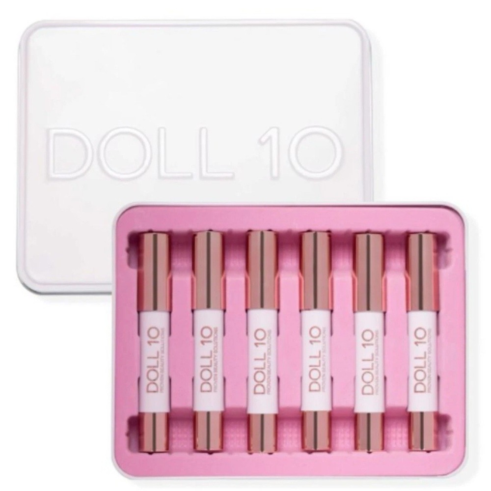 Doll 10 Speak Your Peace - 6 Piece Lip Smoothie Lip Crayon Set- New Sealed